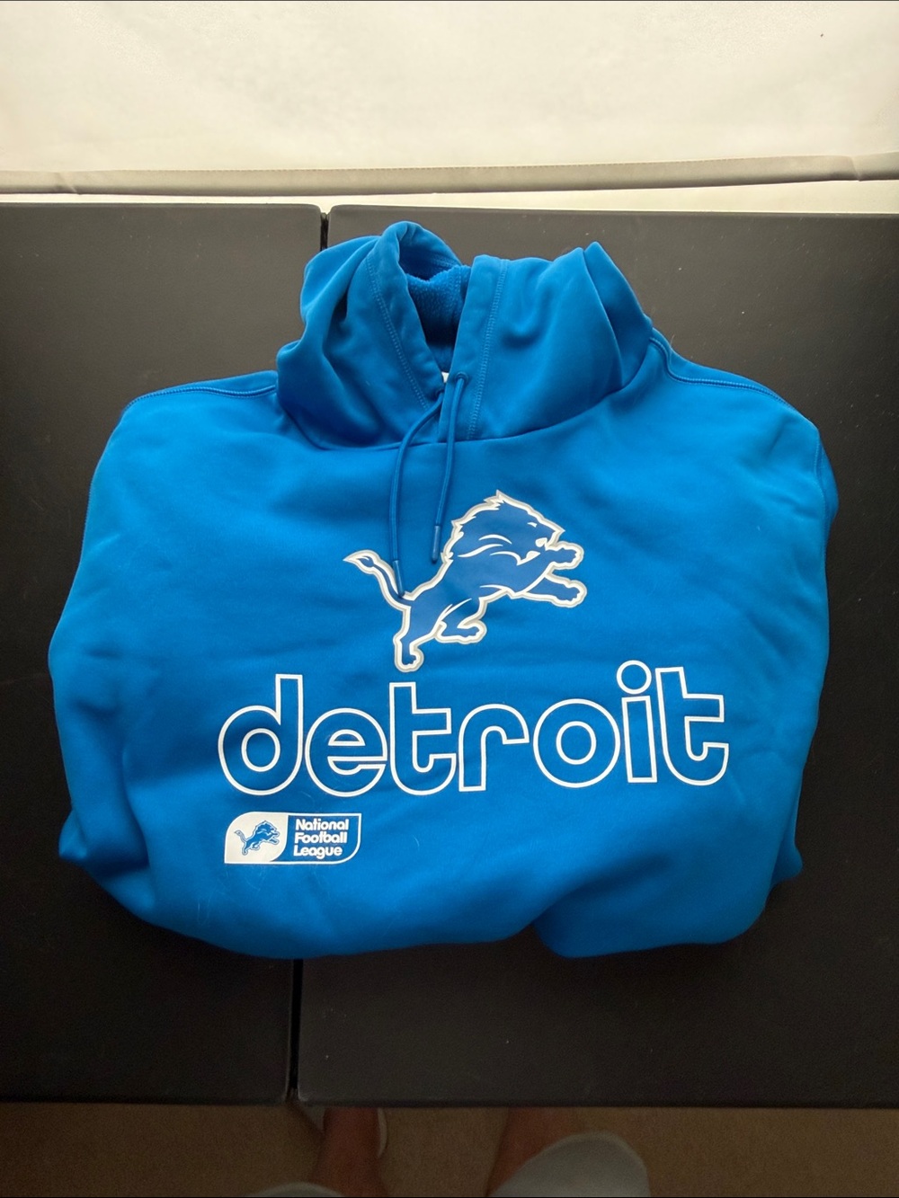 XXL Nike Royal Blue Detroit Lions Pullover Hoodie